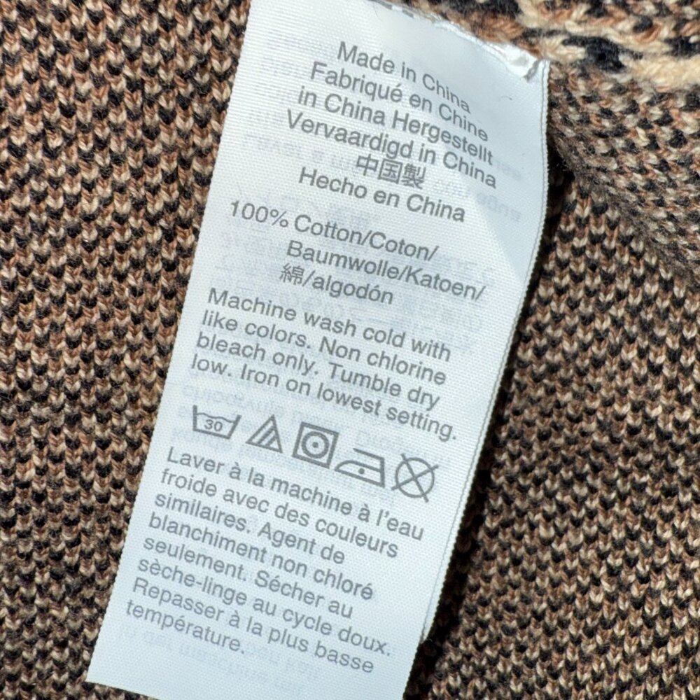 J.Crew Leopard Print Mid‑Length Cotton Cardigan - Picture 5 of 8